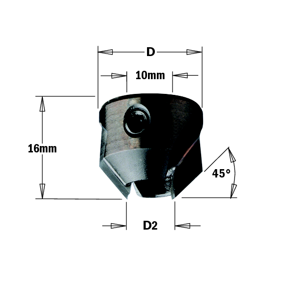 Fraiser CMT 315.220.12; 22 mm; D2=11-12 mm