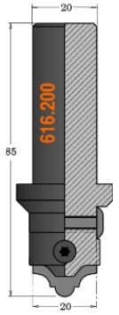 Mèche à bois CMT 616.200; S=20 mm