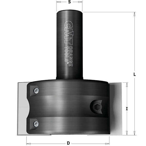 Fraise pour routeur CNC CMT 663.301.11;&nbsp; S=20 mm; D=65 mm, RH
