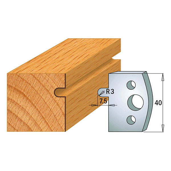 Limiteurs pour couteaux profilés CMT 691.010; 2 unités