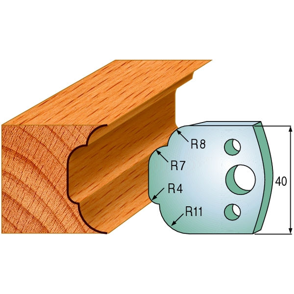 Limiteurs pour couteaux profilés CMT 691.023; 2 unités