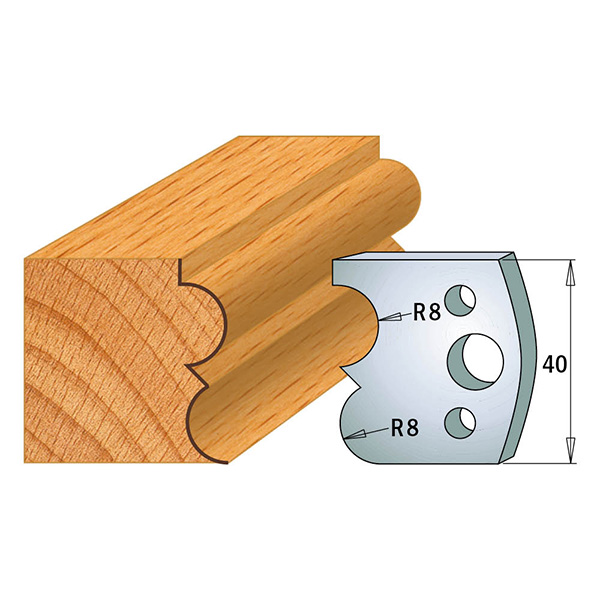 Limiteurs pour couteaux profilés CMT 691.028; 2 unités