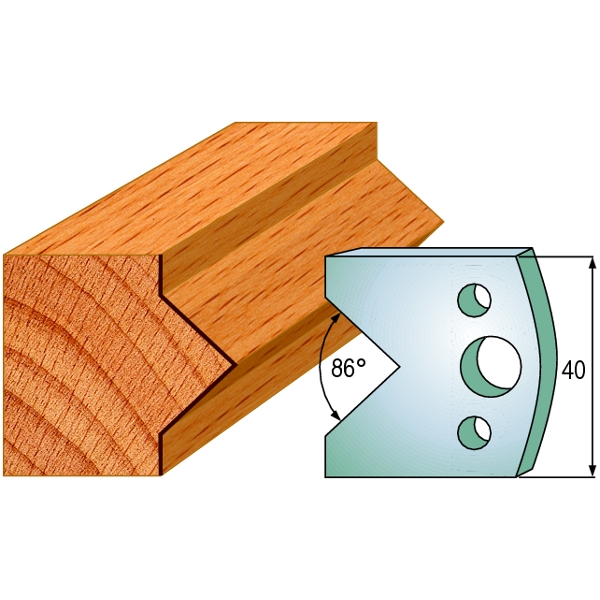 Limiteurs pour couteaux profilés CMT 691.034; 2 unités
