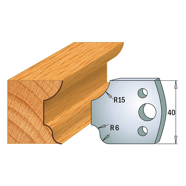Limiteurs pour couteaux profilés CMT 691.044; 2 unités