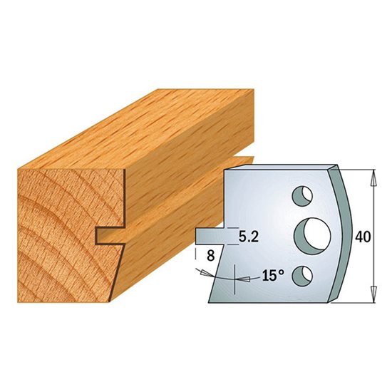 Limiteurs pour couteaux profilés CMT 691.086; 2 unités