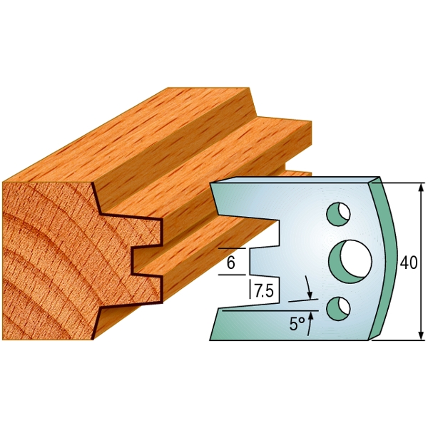 Limiteurs pour couteaux profilés CMT 691.113; 2 unités