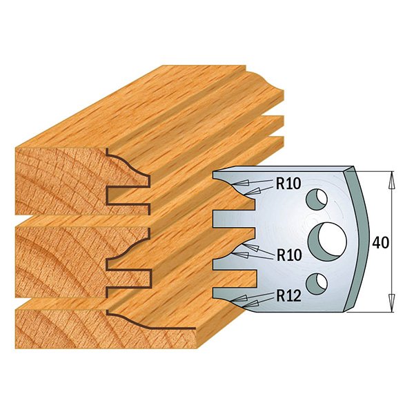 Limiteurs pour couteaux profilés CMT 691.124; 2 unités