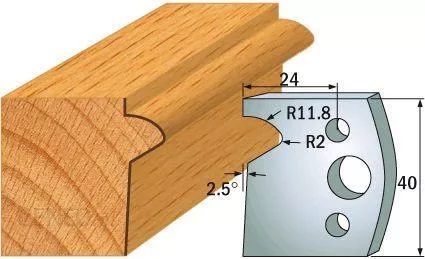 Limiteurs pour couteaux profilés CMT 691.135; 2 unités
