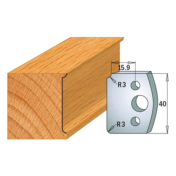 Limiteurs pour couteaux profilés CMT 691.170; 2 unités