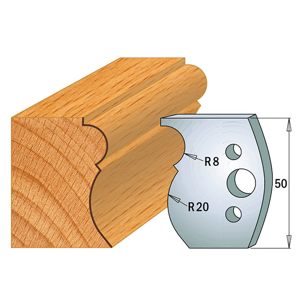 Limiteurs pour couteaux profilés CMT 691.502; 2 unités