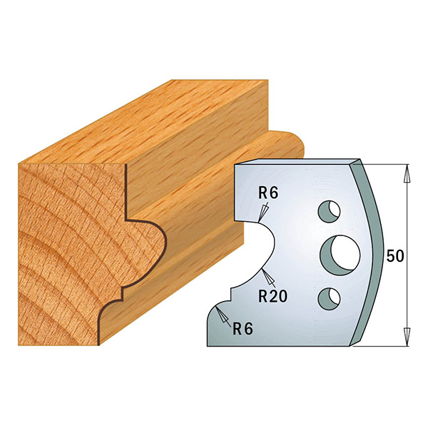 Limiteurs pour couteaux profilés CMT 691.505; 2 unités