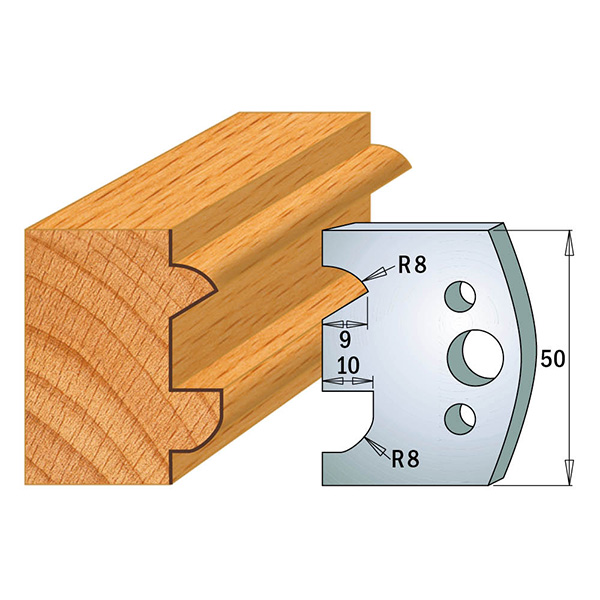 Limiteurs pour couteaux profilés CMT 691.517; 2 unités