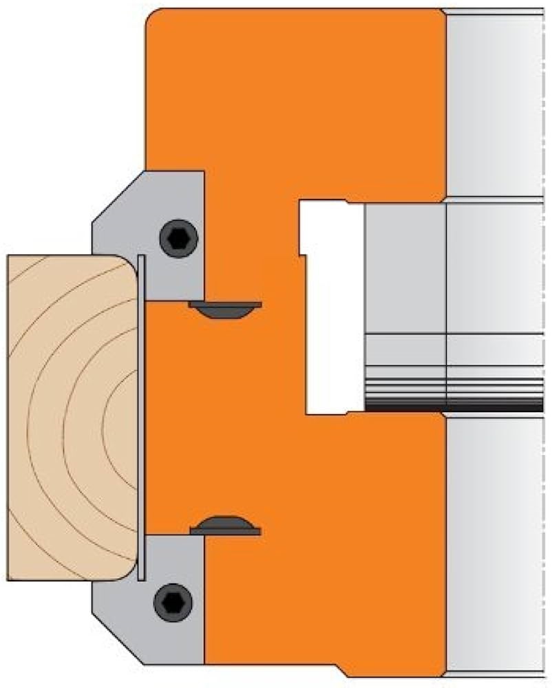 Couteaux profilés pour têtes de coupe CMT 695.005.A5; 2 unités