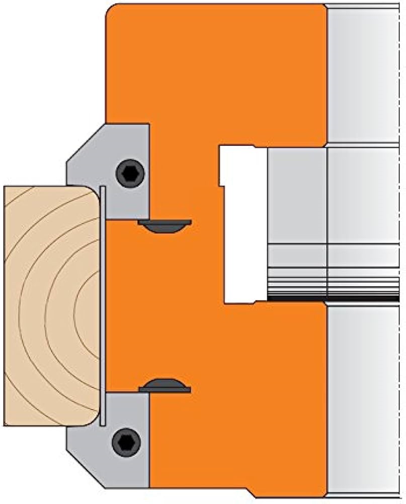 Couteaux profilés pour têtes de coupe CMT 695.005.B3; 2 unités