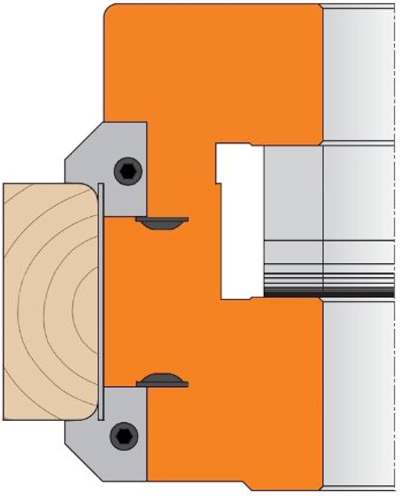 Couteaux profilés pour têtes de coupe CMT 695.005.B5; 2 unités