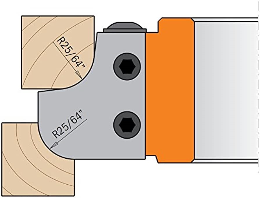 Couteaux profilés pour têtes de coupe CMT 695.007.10; 2 unités