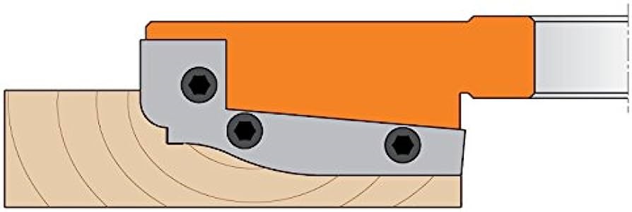 Couteaux profilés pour têtes de coupe CMT 695.013.A1; 2 unités