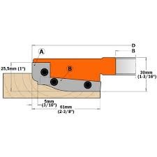 Couteaux profilés pour têtes de coupe CMT 695.013.A2; 2 unités