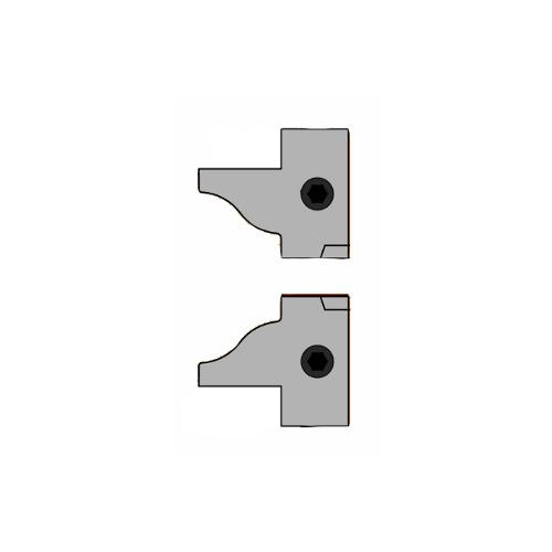 Couteaux profilés pour têtes de coupe CMT 695.015.D2; 2 unités