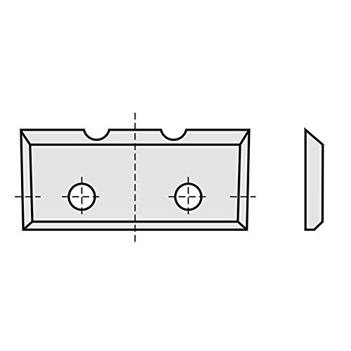 Lames de rabot CMT&nbsp;790.230.2R; 23x7x1,5 mm
