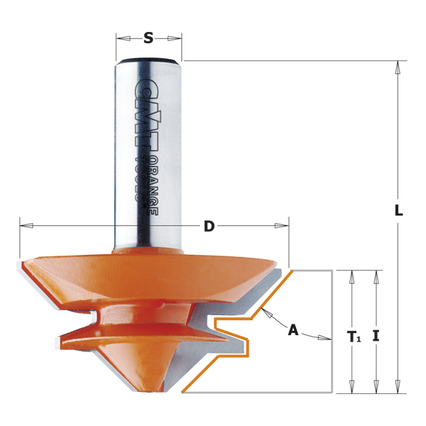 Fraise CMT; S=1/2''; D=69,9 mm