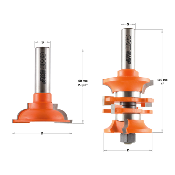 Coffret de forêts pour le bois CMT 955.806.11; 48/44,5 mm; 2 unités