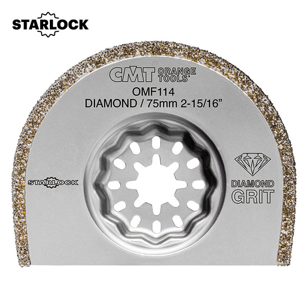 Lame de retrait de coulis de diamant CMT OMF114 Extra-Long Life Ø75 mm; 1 unités