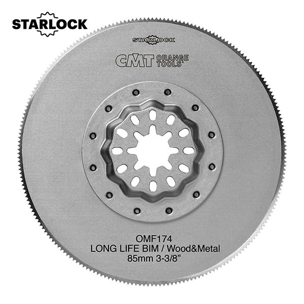 Lame de scie à segments CMT OMF175 Wood&Metal Long Life; BIM; 85 mm