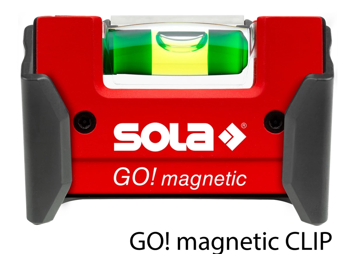 Niveau à bulle magnétique Sola GO! magnetic CLIP