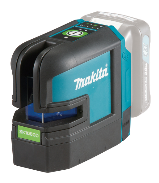 Niveau laser de ligne transversale Makita SK106GDZ; 12 V vert (sans batterie ni chargeur)