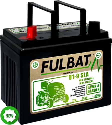 Batterie pour tracteurs de pelouse Fulbat U1-9 SLA; 12 V; 28 Ah convient à Husqvarna, Partner, McCulloch