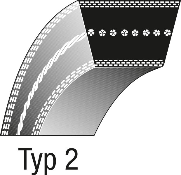 Ceinture de pont pour tondeuse autoportée 8-906