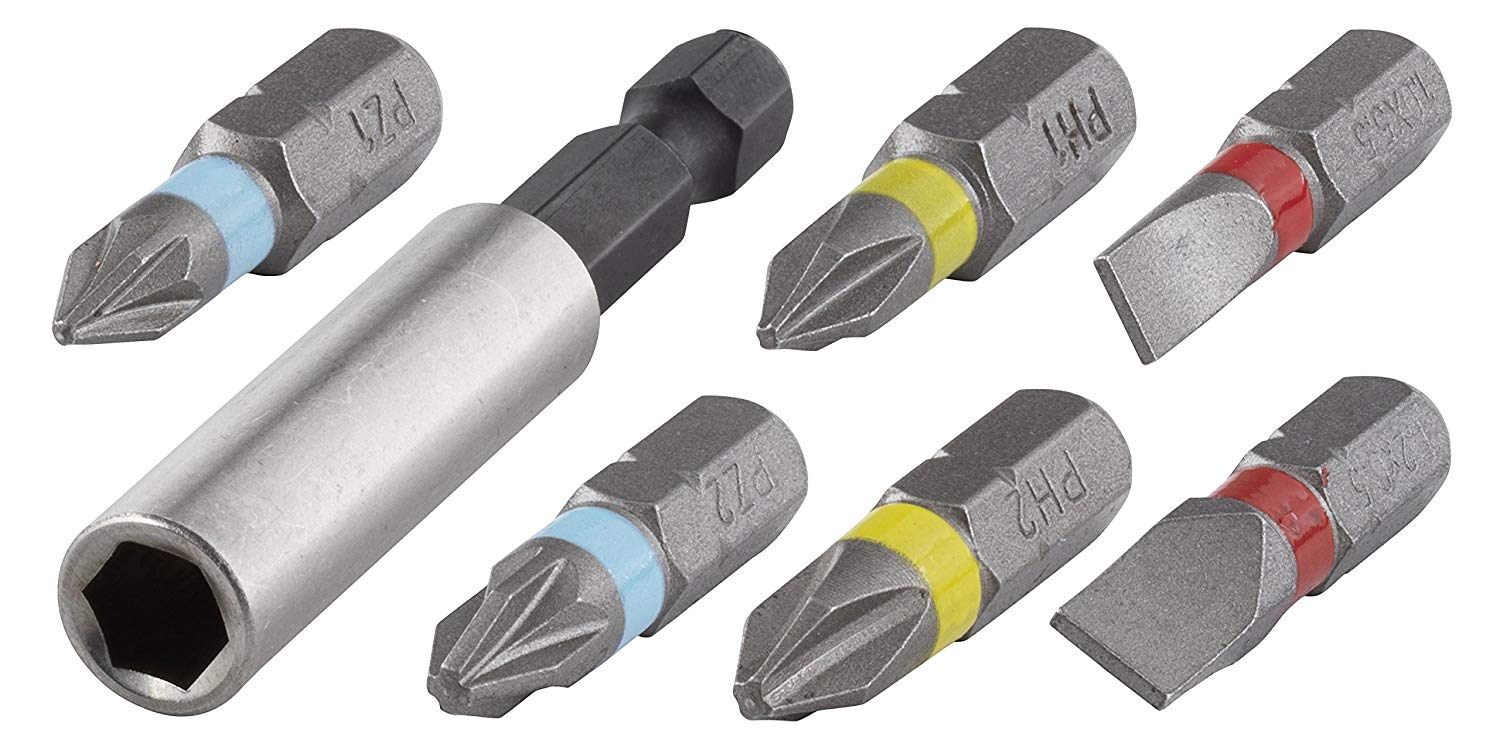 Ensemble de tournevis Wolfcraft; SL/PH/PZ; 7 unités