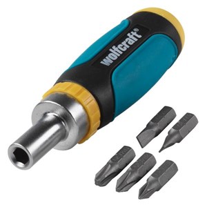 Tournevis manuel / ciseau Wolfcraft; 1/4'' + tournevis Bit