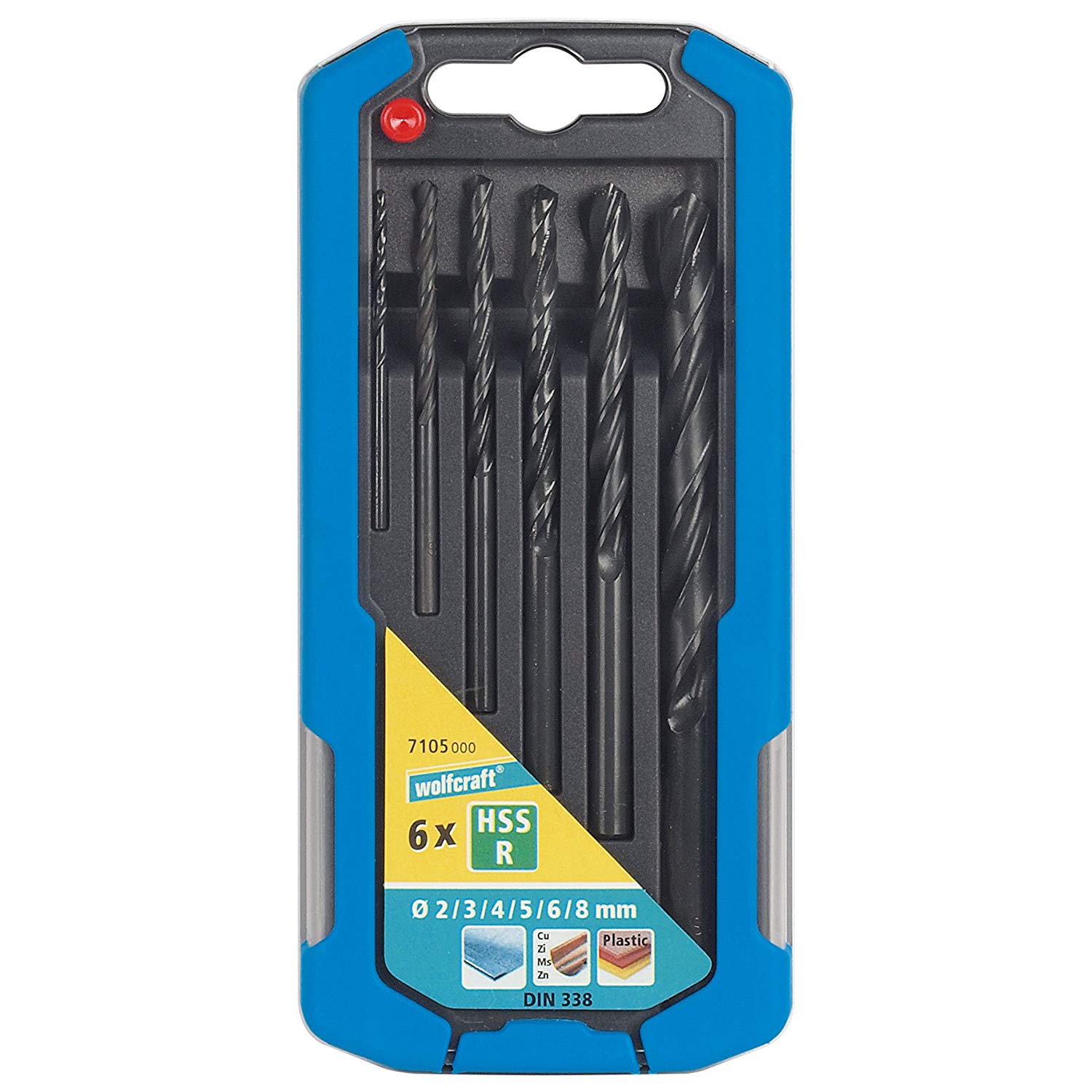 Jeu de forets pour le métal Wolfcraft; 2-8 mm; 6 unités