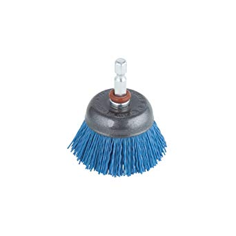 Brosse ronde en nylon Wolfcraft; 50 mm; HEX 1/4'' doux