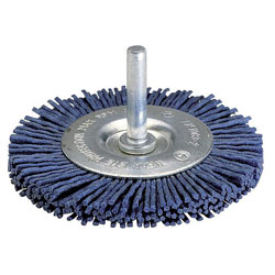 Brosse ronde en nylon Wolfcraft; 75x10 mm; HEX 1/4'' doux