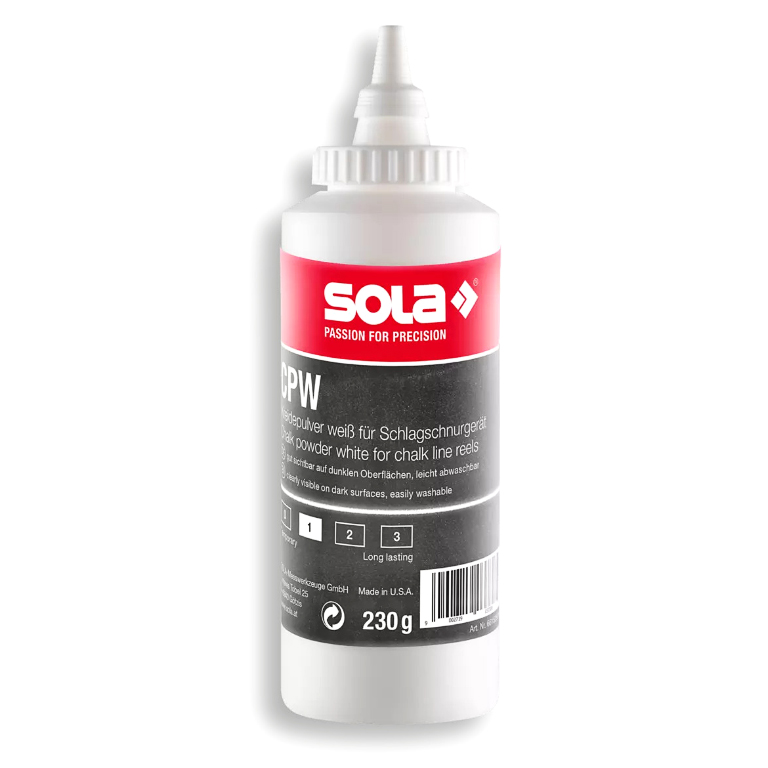Recharge de craie de marquage pour ligne de craie / ruban à mesurer Sola CPW 230; 0,23 kg