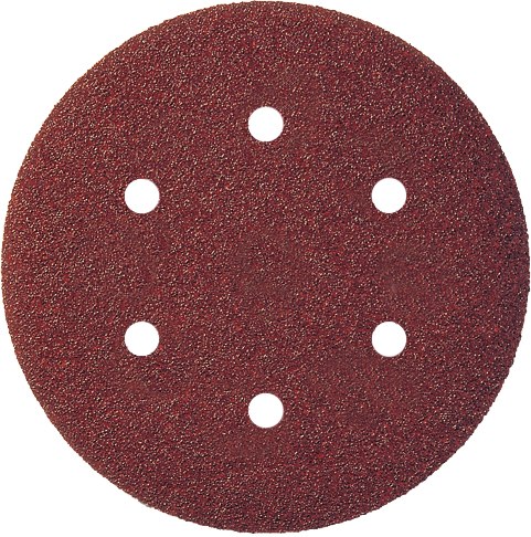 Papier abrasif pour ponceuses orbitales aléatoires Virutex; 150 mm; P150; 8 unités