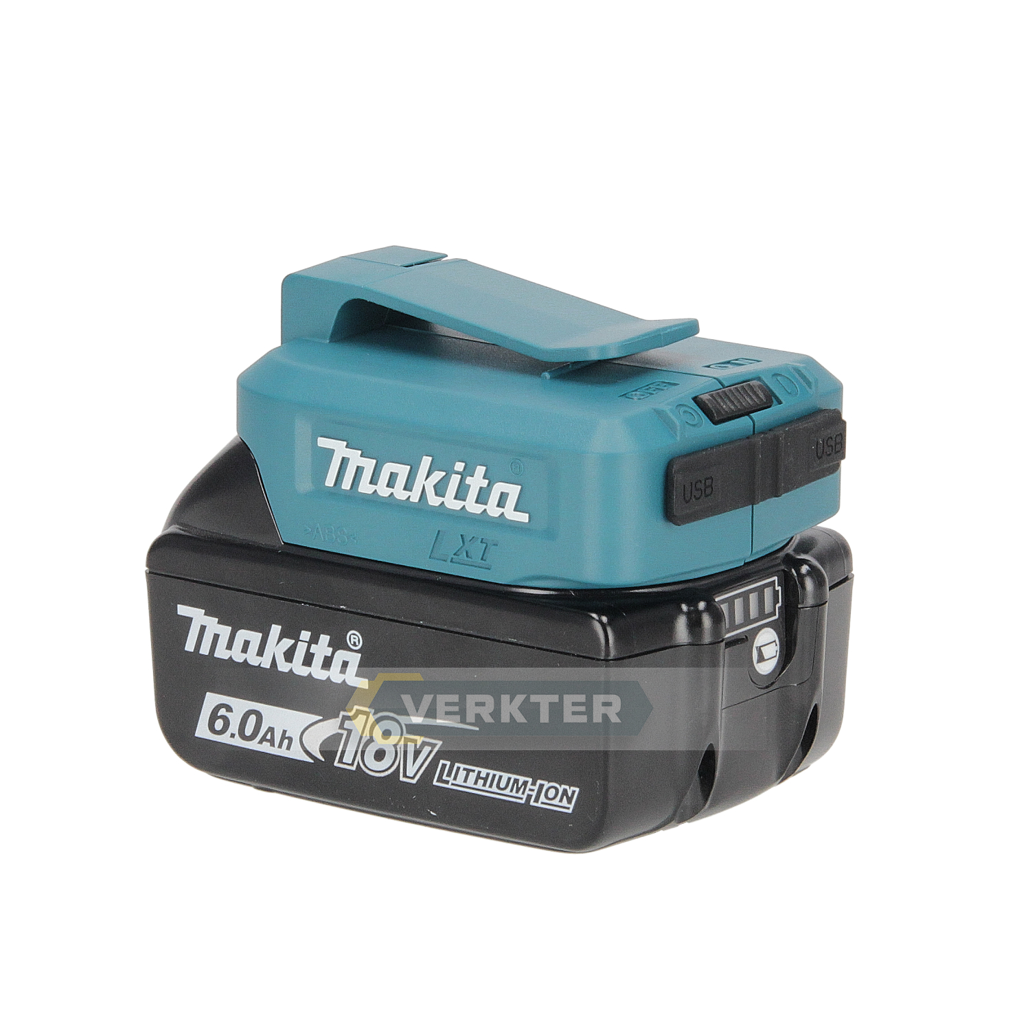 Adaptateur de batterie Makita 18V -> USB (x2) Pour charger les batteries du telephone