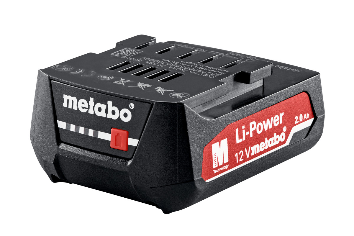 Batterie Metabo; 12 V; 2,0 Ah; Li-ion