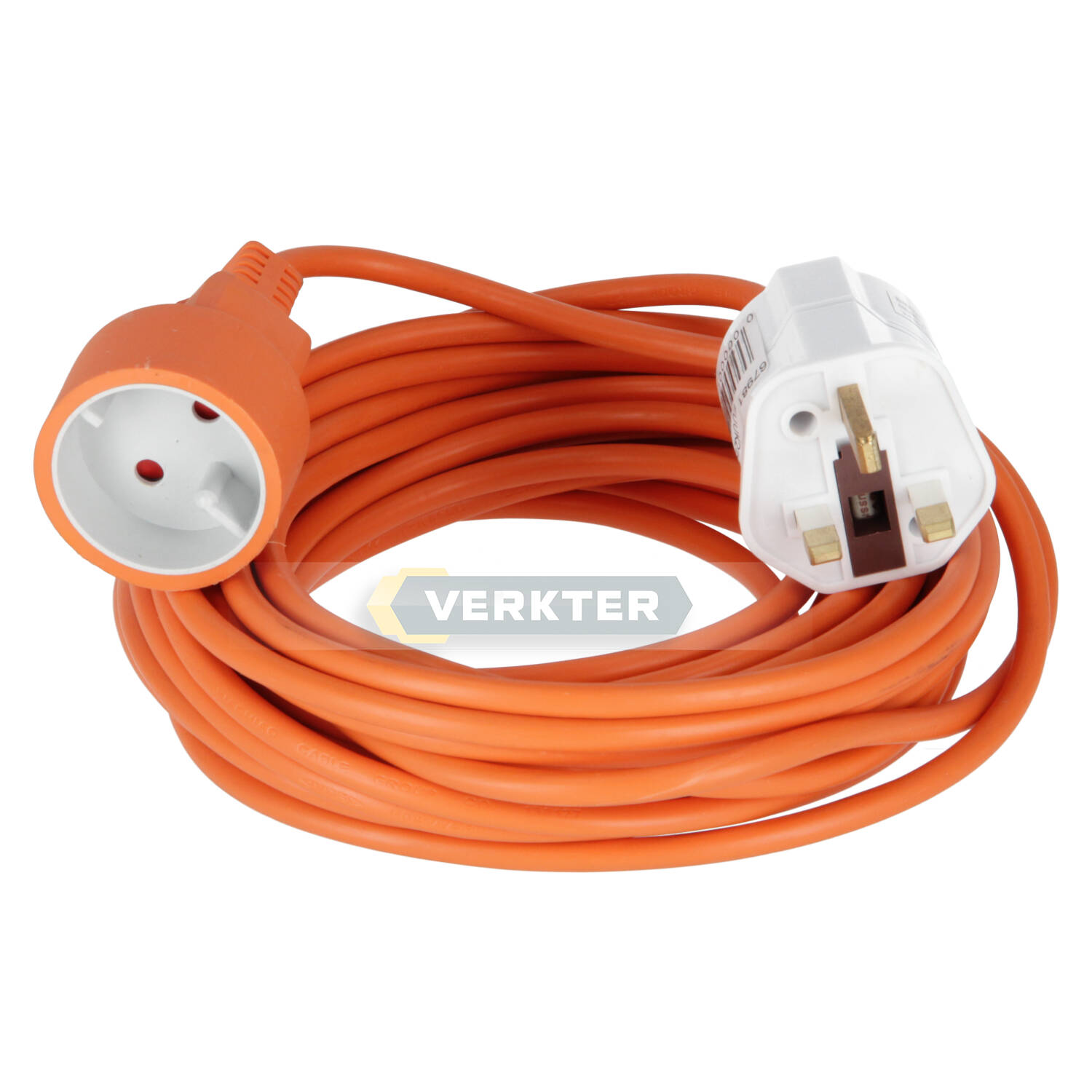 Prise d'extension Bellight H05VV-F; 220V; 10 m + Adaptateur secteur de l'UE à la norme...