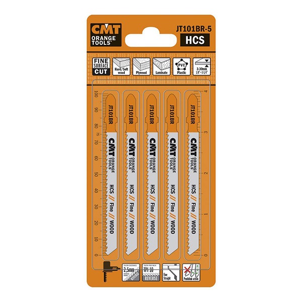 Lames pour scie sauteuse CMT JT101BR-25; 5 unités