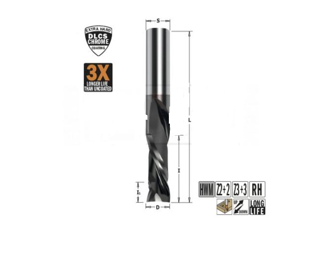 Fraise pour routeur CNC CMT 190.121.41; 2x752x100