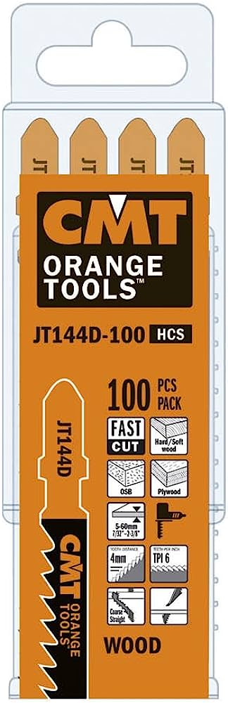 Lames pour scie sauteuse CMT JT144D-100 ; 100 unités