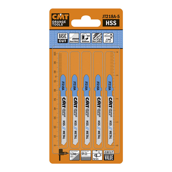 Lames pour scie sauteuse CMT JT 218 A; 5 unités