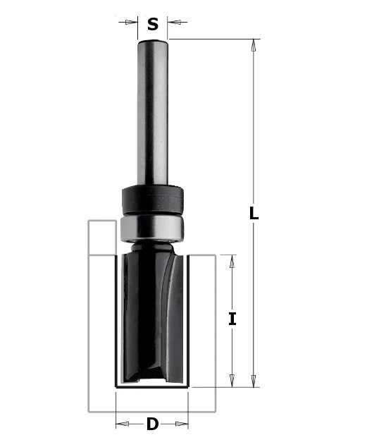 Fraise à moulurer CMT Contractor K911-160B S=8 mm, D=16 mm