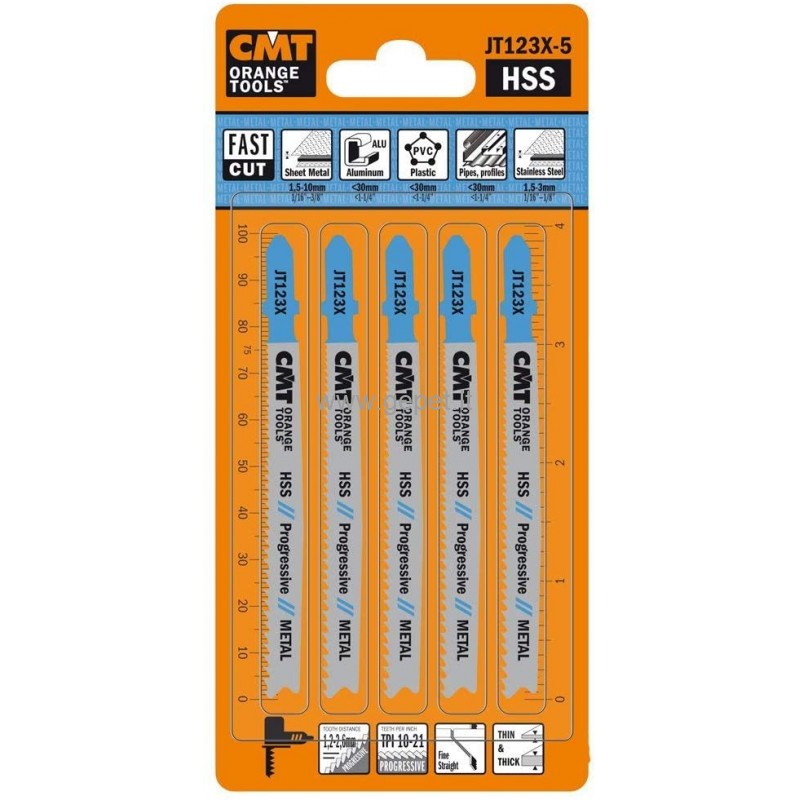 Lames pour scie sauteuse CMT JT119BO-5; 5 unités