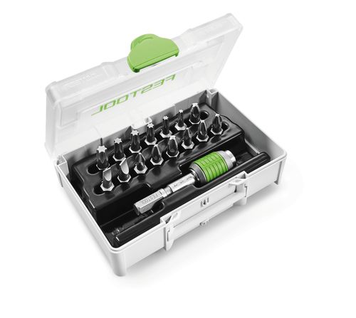 Jeu de tournevis Festool SYS3 XXS CE-MX BHS 60; 15 pcs + Support mural pour aspirateur