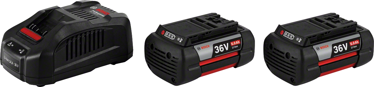 Batterie Bosch GBA; 36 V; 2x6,0 Ah + chargeur GAL 3680 CV